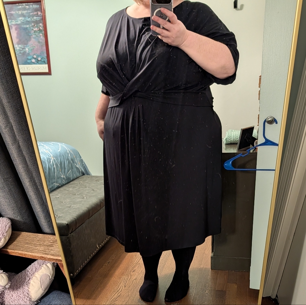 Roaman's Elegant Black Dress